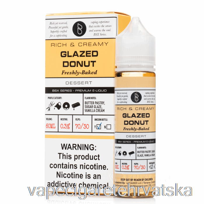 Vape Hrvatska Glazirana Krafna - Bsx Serija - 60ml 3mg